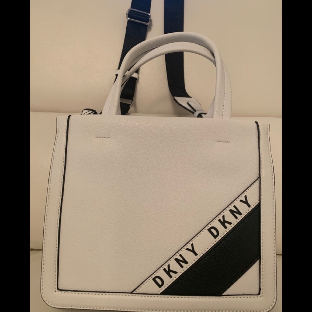 DKNY Bond Small Satchel Bag In White